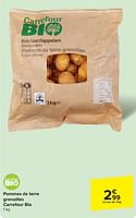 Promotions Pommes de terre grenailles carrefour bio - Produit maison - Carrefour  - Valide de 29/05/2024 à 10/06/2024 chez Carrefour