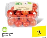 Promotions Tomates cerises carrefour bio - Produit maison - Carrefour  - Valide de 29/05/2024 à 10/06/2024 chez Carrefour