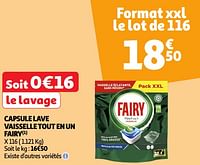 Promoties Capsule lave vaisselle tout en un fairy - Fairy - Geldig van 28/05/2024 tot 02/06/2024 bij Auchan