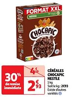 Promoties Céréales chocapic nestle - Nestlé - Geldig van 28/05/2024 tot 02/06/2024 bij Auchan