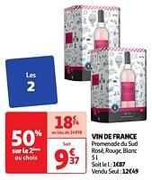 Promoties Vin de france promenade du sud rosé - Rosé wijnen - Geldig van 28/05/2024 tot 02/06/2024 bij Auchan