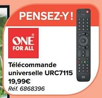 Promotions Télécommande universelle urc7115 - Oneforall - Valide de 29/05/2024 à 17/06/2024 chez Carrefour