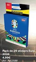 Promotions Pack de 29 stickers euro 2024 - Topps - Valide de 29/05/2024 à 17/06/2024 chez Carrefour