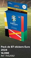 Promotions Pack de 87 stickers euro 2024 - Topps - Valide de 29/05/2024 à 17/06/2024 chez Carrefour
