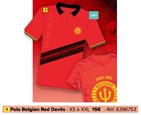 Promotions Polo belgian red devils - Belgian Red Devils - Valide de 29/05/2024 à 17/06/2024 chez Carrefour