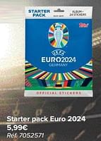 Promotions Starter pack euro 2024 - Topps - Valide de 29/05/2024 à 17/06/2024 chez Carrefour