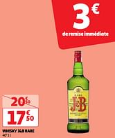 Promotions Whisky j+b rare - J & B - Valide de 28/05/2024 à 02/06/2024 chez Auchan Ronq