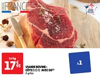 Promotions Viande bovine côte avec os - Produit Maison - Auchan Ronq - Valide de 28/05/2024 à 02/06/2024 chez Auchan Ronq
