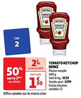 Promoties Tomato ketchup heinz - Heinz - Geldig van 28/05/2024 tot 03/06/2024 bij Auchan
