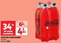Promoties Coca cola sans sucres - Coca Cola - Geldig van 28/05/2024 tot 03/06/2024 bij Auchan