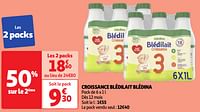 Promoties Croissance blédilait blédina - Blédina - Geldig van 28/05/2024 tot 03/06/2024 bij Auchan