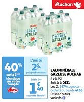 Promoties Eau minérale gazeuse auchan - Huismerk - Auchan - Geldig van 28/05/2024 tot 03/06/2024 bij Auchan