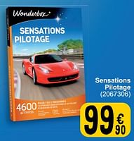 Promotions Sensations pilotage - Wonderbox - Valide de 28/05/2024 à 10/06/2024 chez Cora