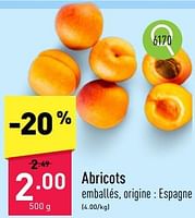 Promotions Abricots - Produit maison - Aldi - Valide de 03/06/2024 à 08/06/2024 chez Aldi