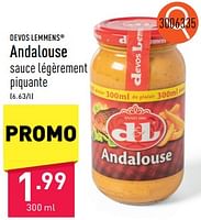 Promotions Andalouse - Devos Lemmens - Valide de 05/06/2024 à 09/06/2024 chez Aldi
