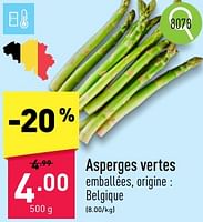 Promotions Asperges vertes - Produit maison - Aldi - Valide de 03/06/2024 à 08/06/2024 chez Aldi