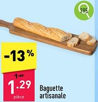 Promotions Baguette artisanale - Produit maison - Aldi - Valide de 03/06/2024 à 08/06/2024 chez Aldi