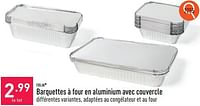 Promotions Barquettes à four en aluminium avec couvercle - FOLIA - Valide de 05/06/2024 à 09/06/2024 chez Aldi