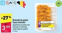 Promotions Braisade de poulet façon orientale - Produit maison - Aldi - Valide de 03/06/2024 à 08/06/2024 chez Aldi