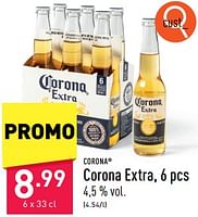 Promotions Corona extra - Corona - Valide de 05/06/2024 à 09/06/2024 chez Aldi