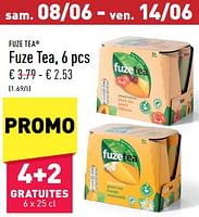 Promotions Fuze tea - FuzeTea - Valide de 03/06/2024 à 08/06/2024 chez Aldi