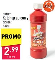 Promotions Ketchup au curry - Zeisner - Valide de 05/06/2024 à 09/06/2024 chez Aldi