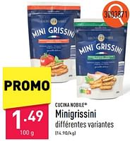 Promotions Minigrissini - Cucina Nobile - Valide de 05/06/2024 à 09/06/2024 chez Aldi