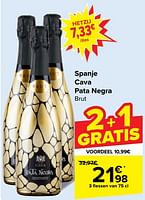 Promoties Cava pata negra brut - Schuimwijnen - Geldig van 29/05/2024 tot 10/06/2024 bij Carrefour