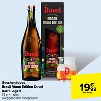 Promoties Geschenkdoos brasil rhum edition duvel barrel aged - Duvel - Geldig van 29/05/2024 tot 10/06/2024 bij Carrefour