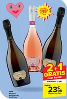 Promoties Prosecco borgo santo brut of rosé - Schuimwijnen - Geldig van 29/05/2024 tot 10/06/2024 bij Carrefour