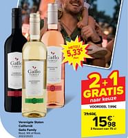 Promoties Verenigde staten californië gallo family rood, wit of rosé - Rode wijnen - Geldig van 29/05/2024 tot 10/06/2024 bij Carrefour