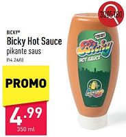 Promoties Bicky hot sauce - Bicky - Geldig van 07/06/2024 tot 09/06/2024 bij Aldi