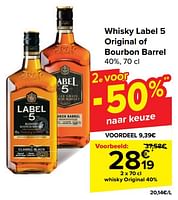 Promoties Whisky original - Label 5 - Geldig van 29/05/2024 tot 10/06/2024 bij Carrefour