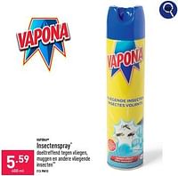Promoties Insectenspray - Vapona - Geldig van 08/06/2024 tot 09/06/2024 bij Aldi