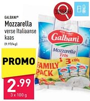Promoties Mozzarella - Galbani - Geldig van 07/06/2024 tot 09/06/2024 bij Aldi