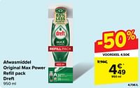 Promoties Afwasmiddel original max power refill pack dreft - Dreft - Geldig van 29/05/2024 tot 10/06/2024 bij Carrefour