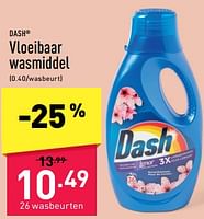 Promoties Vloeibaar wasmiddel - Dash - Geldig van 03/06/2024 tot 14/06/2024 bij Aldi