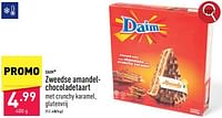 Promoties Zweedse amandel- chocoladetaart - Daim - Geldig van 07/06/2024 tot 09/06/2024 bij Aldi