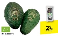 Promoties Bio avocado’s - Huismerk - Carrefour  - Geldig van 29/05/2024 tot 10/06/2024 bij Carrefour