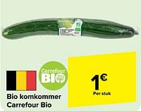 Promoties Bio komkommer carrefour bio - Huismerk - Carrefour  - Geldig van 29/05/2024 tot 10/06/2024 bij Carrefour