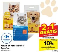 Promoties Brokjes voor volwassen katten - Huismerk - Carrefour  - Geldig van 29/05/2024 tot 10/06/2024 bij Carrefour