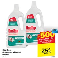 Promoties Odorstop onderhoud leidingen destop - Destop - Geldig van 29/05/2024 tot 10/06/2024 bij Carrefour