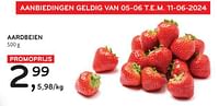 Promoties Aardbeien - Huismerk - Alvo - Geldig van 05/06/2024 tot 18/06/2024 bij Alvo