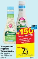 Promoties Vinaigrette met fijne kruiden - Vandemoortele - Geldig van 29/05/2024 tot 10/06/2024 bij Carrefour
