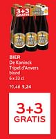 Promoties Bier de koninck tripel d`anvers - De Koninck - Geldig van 05/06/2024 tot 18/06/2024 bij Alvo