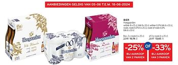 Promoties Bier hoegaarden rosée - Hoegaarden - Geldig van 05/06/2024 tot 18/06/2024 bij Alvo