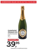 Promoties Champagne premier cru charles dauteuil brut - Champagne - Geldig van 05/06/2024 tot 18/06/2024 bij Alvo