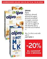 Promoties Drink alpro this is not milk - Alpro - Geldig van 05/06/2024 tot 18/06/2024 bij Alvo