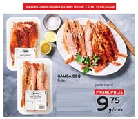 Promoties Gamba bbq fisker gemarineerd - Fisker - Geldig van 05/06/2024 tot 18/06/2024 bij Alvo