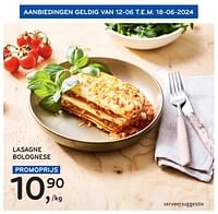 Promoties Lasagne bolognese - Huismerk - Alvo - Geldig van 05/06/2024 tot 18/06/2024 bij Alvo